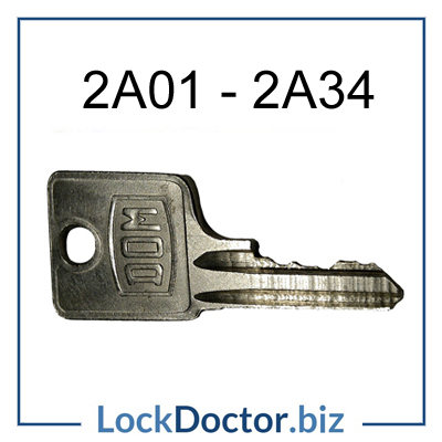 2A01 to 2A34 DOM replacement keys by code from lockdoctorbiz