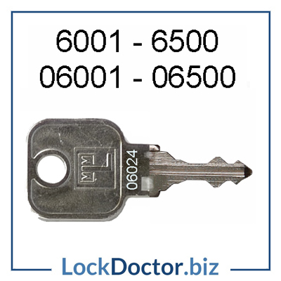 6001 to 6500 MLM Lehmann replacement key cut to code from lockdoctorbiz