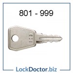 Eurolock 801 to 999 replacement EURO LF ENGLAND keys for alarms and Bisley tambours from lockdoctorbiz