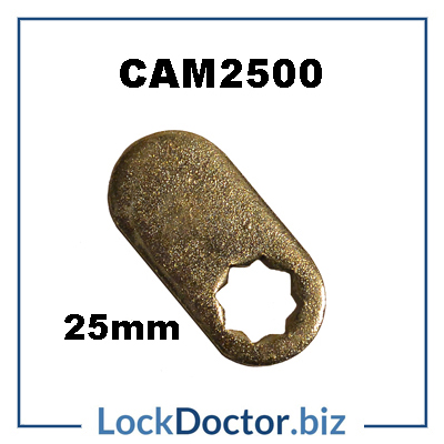 CAM2500 25mm FLAT CAM measured from the middle of the star to the tip 2mm thick actuator to suit LF England and Baton 19x16mm camlocks from lockdoctorbiz 2