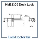 KM32300 Desk Lock Technical Details