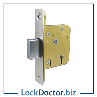 KMAS11315 64mm British Standard 5 Lever Dead Lock 2KTD with keys and step by step fitting instructions on how to change the lock