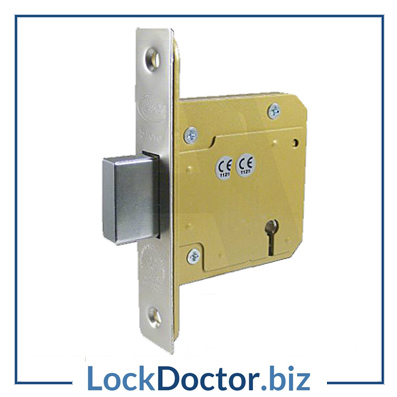 KMAS11317 76mm British Standard 5 Lever Dead Lock 2KTD with keys and step by step fitting instructions on how to change the lock