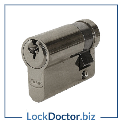 KMAS1189 45mm ASEC Single Half Euro ylinder with 3 keys from lockdoctorbiz