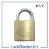 KMAS2504 ASEC 30mm Brass Padlock Keyed Alike C