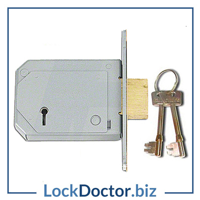 KML12081 CHUBB 3G114E 5 Lever 80mm Deadlock with keys and step by step fitting instructions on how to change the lock from lockdoctorbiz