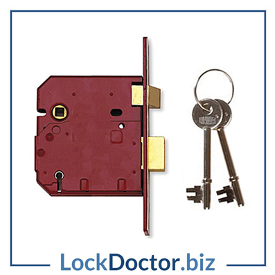 KML12482 UNION 2234E 5 Lever 75mm Sashlock with keys and fitting instructions from lockdoctorbiz