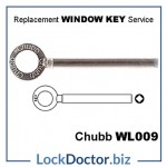 WL009 Chubb Square Profile 8013K HD 8013K SKS Window Key available next day from lockdoctorbiz