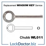 WL011 Chubb WS1K HD SKS Window Key available next day from lockdoctorbiz