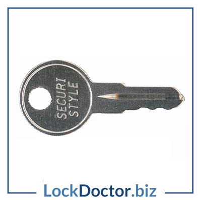 WL022A Securistyle R2105 Virage HD SKS KWL25 Window Key available next day from lockdoctorbiz