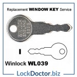 WL039 Winlock Nico 80016 England HD SKS KWL22 Window Key available next day from Lockdoctorbiz