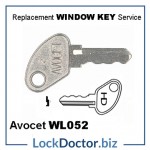 WL052 Avocet WKWMS9 WMS AVOCET KB107 WMS KB107 HD SKS JMA Window Key available next day from Lockdoctor