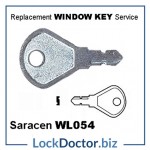 WL054 Saracen Maxim HD SKS KWL24 Window Key available next day from lockdoctorbiz