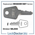 WL059 Strebor TSS13 HD SKS KWL28 Window Key available from Lockdoctorbiz