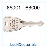 66001 to 68000 replacement LINK locker keys available next day at trade prices Lowe Fletcher ENGLAND Silca LF19 from lockdoctorbiz