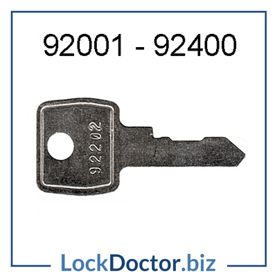 92001 to 92400 replacement BISLEY locker keys and metal filing cabinet keys