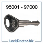 95001 to 99000 replacement Locker Keys and Lion Steel Key available next day from lock doctor services