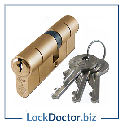 KMAS10139 ASEC 100mm Kitemarked Euro Double Cylinder with 3 keys each from Lockdoctorbiz