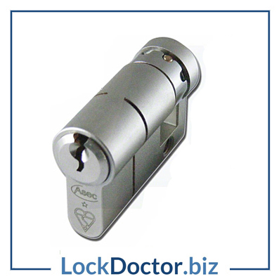 KMAS10180 40mm ASEC Single Half Euro Cylinder with 3 keys from lockdoctorbiz