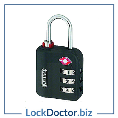 KML19262 ABUS 147TSA Series Combination Luggage Open Shackle Padlock from Lockdoctorbiz