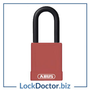 KML22481 ABUS 74 Series Lock Out Tag Out Aluminium Padlock (RED)