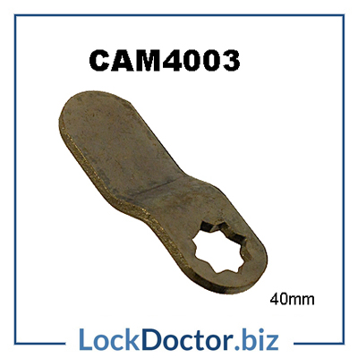 CAM4003 40mm OFFSET CAM measured from the middle of the star to the tip cranked with a 3mm drop to suit LF England and Baton 19x16mm lockdoctorbiz camlocks