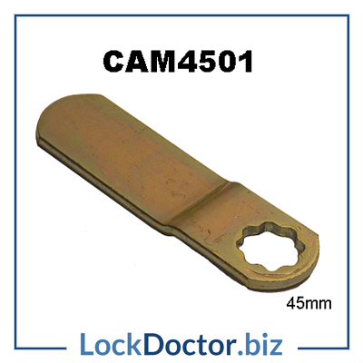 CAM4501 45mm OFFSET CAM measured from the middle of the star to the tip cranked with a 1mm drop to suit LF England and Baton 19x16mm lockdoctorbiz camlocks