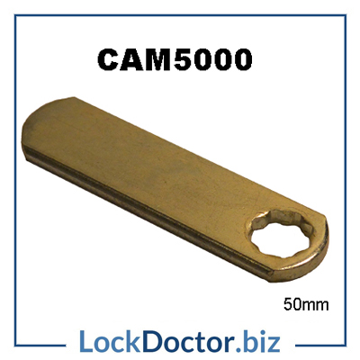 CAM5000 50mm FLAT CAM measured from the middle of the star to the tip 2mm thick actuator to suit LF England and Baton 19x16mm camlocks from lockdoctorbiz