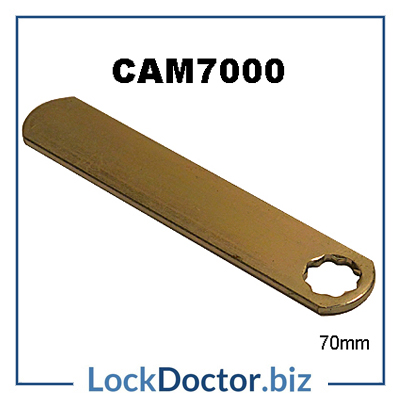 CAM7000 70mm FLAT CAM measured from the middle of the star to the tip 2mm thick actuator to suit LF England and Baton 19x16mm camlocks from lockdoctorbiz