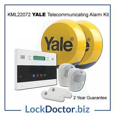 KML22072 YALE Easy Fit Wirefree Telecommunicating Alarm Kit up to 30 devices from lockdoctorbiz