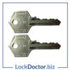 2 ASEC Padlock Keys