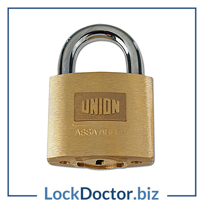 KM139 UNION C-Series 1K42 AVA 50mm Brass Open Shackle Padlock