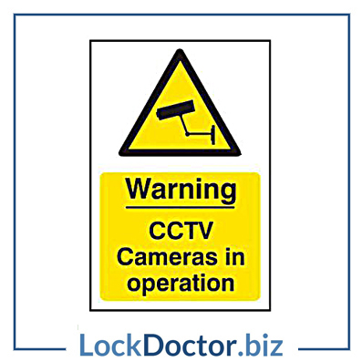 KMAS4680 Warning CCTV Cameras in Operation 200mm x 300mm PVC Self Adhesive Sign