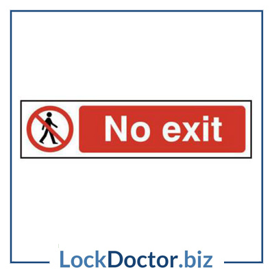 KMAS4741 No Exit 200mm x 50mm PVC Self Adhesive Sign