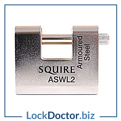 KML11064 Squire ASWL Steel Sliding Shackle Padlock 80mm KD