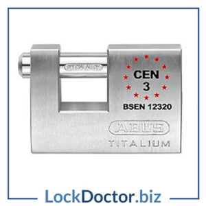 KML23941 ABUS 82TI 70 Shutter Padlock KEYED ALIKE