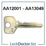 L&F COIN RETURN KEYS AA12001 to AA13049 for WET AREAS