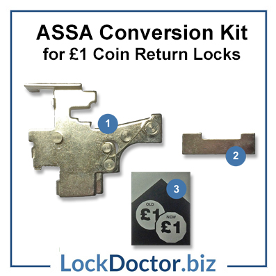 Coin Conversion Kit for ASSA Locker Locks from LockDoctorbiz