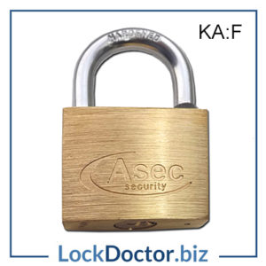 KMAS2519 ASEC 45mm Brass Padlock Keyed Alike F