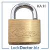 KMAS2529 ASEC 60mm Brass Padlock Keyed Alike H