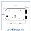 Chubb 3J60 Technical Drawing