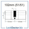 Euro Double TD 102mm 51 51