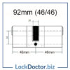 Euro Double TD 92mm 46 46