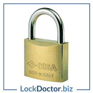 KM4245 CISA 22010 MK Open Shackle Brass Padlock (master keyed)