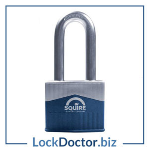 KML27213 SQUIRE Warrior Long Shackle Padlock Key Locking