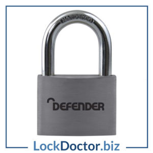 KML27855 DEFENDER Aluminium Open Shackle Padlock (40mm)