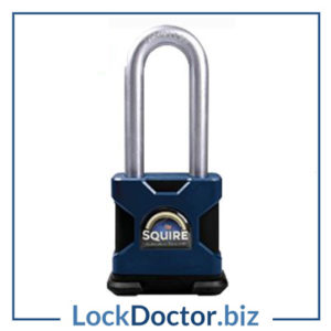 KML28729 SQUIRE LS64 Stronglock Long Shackle Padlock With Cylinder