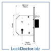 UNION 2101 Deadlock Technical Drawing