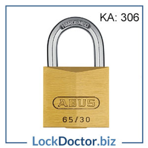 KML19528 30mm ABUS 65 Series PADLOCK KA 306